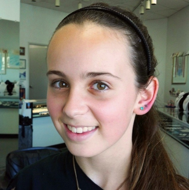 Gracie under fire of ear piercing
